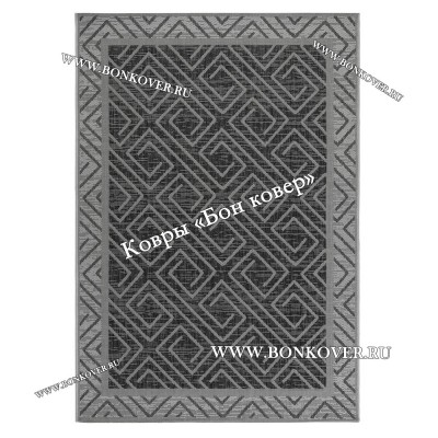 Безворсовый ковер дизайн 145 черный